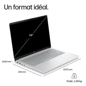HP OmniBook 3 Laptop 14 hu0011nfx - vue 4