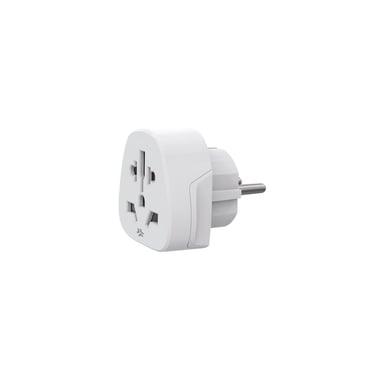 Celly TRAVELADAPTER adaptateur prise d'alimentation Type F Universel Blanc