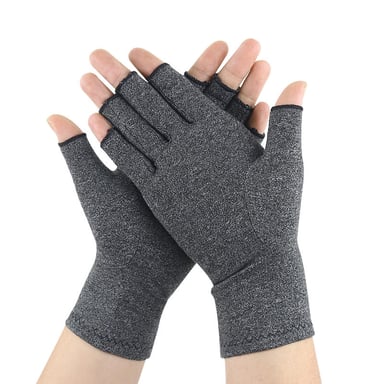 Gants de compression Gris Grey M