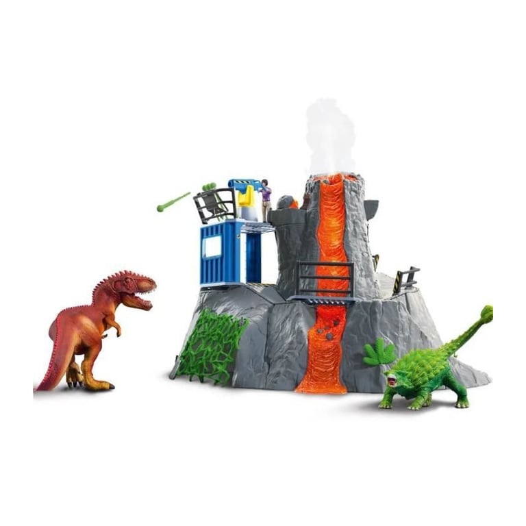 Expédition au grand Volcan 1 figurine de chercheuse et 2 jouets dinosaures Pour enfants dès Schleich 42564 DINOSAURS - vue 3