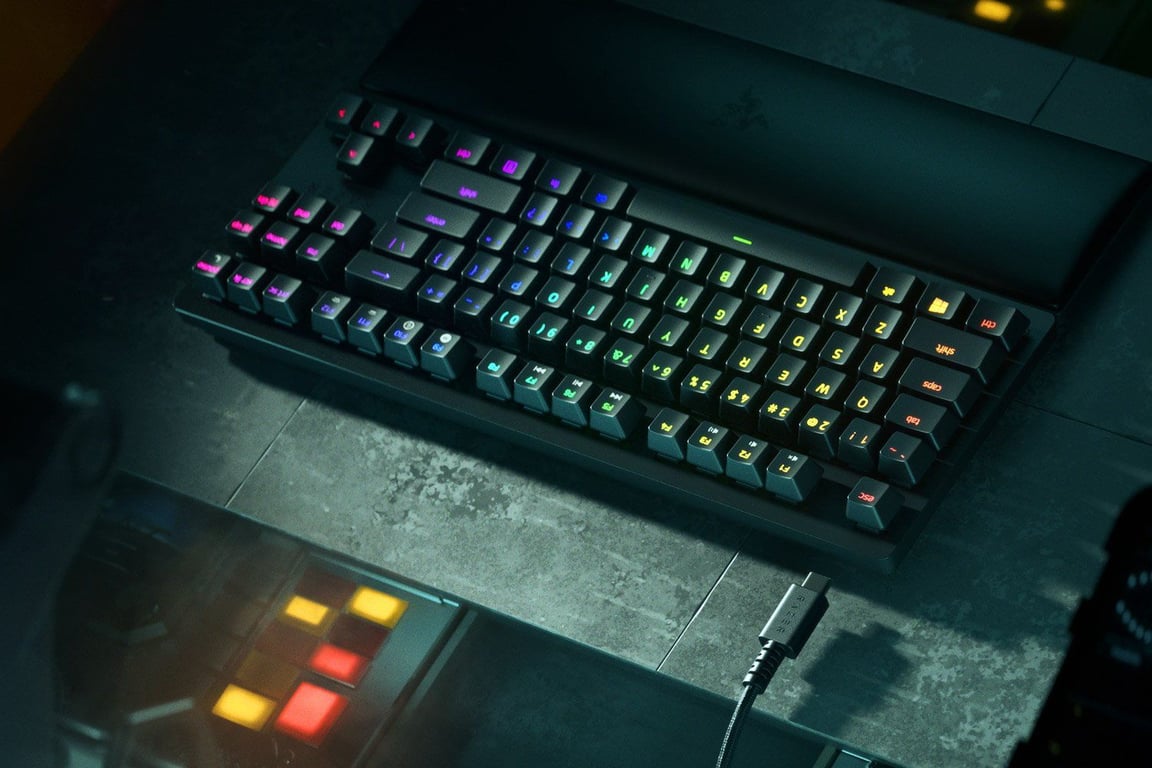 Razer Huntsman V2 Tenkeyless clavier Jouer USB QWERTY Anglais américain Neuf - vue 3