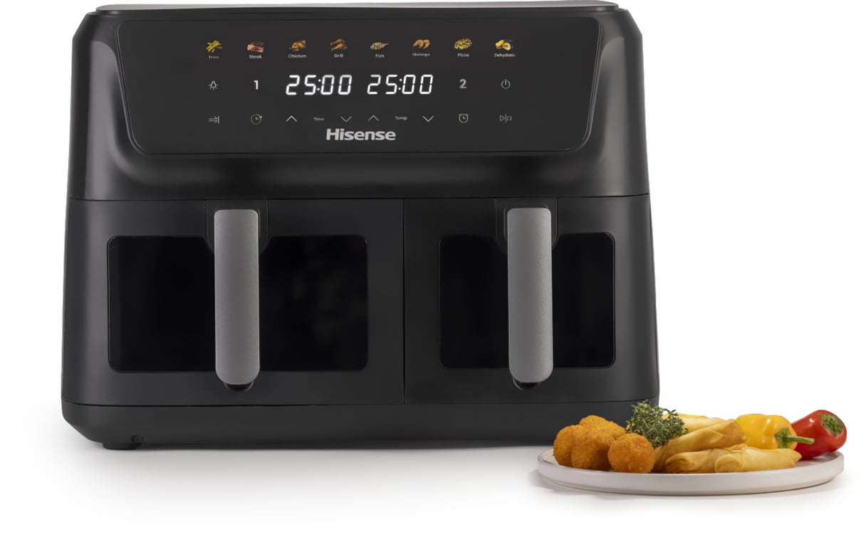 Friteuse D'Air Chaud Hisense HAF2700DCD – 11 L, 2700 W, Double Zone - vue 5