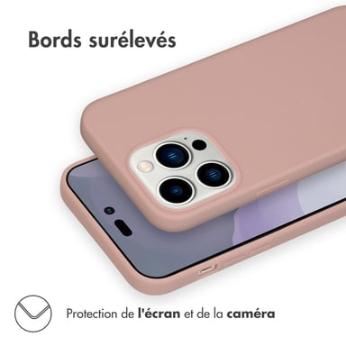 imoshion Coque Couleur pour Apple iPhone 14 Pro Max - Dusty Pink