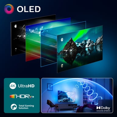 Philips 77OLED810/12 Televisor 195,6 cm (77'') 4K Ultra HD Smart TV Wifi Negro