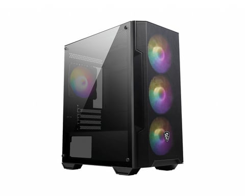 MSI MAG Forge M100A Micro Torre Negro, Transparente