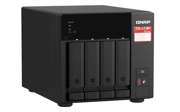 NAS desktop 4Bay 8GB RAM 2,5Gbe Nero