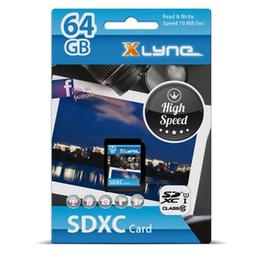 xlyne 7364000 64 GB di memoria flash SDXC UHS-I Classe 10