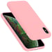 Custodia rigida per Apple iPhone XS MAX in ROSA LIQUIDO Copertura protettiva Custodia flessibile in silicone TPU