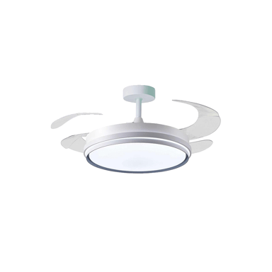 Ventilateur de plafond Homcom kioto 72W télécommande argent - Neuf