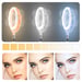 Ring Light Fonction Lampe de Salon Rotatif Trépied Extensible Mobile 4smarts