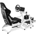 Soporte Simracing & Flightsim - Para cockpit GTR S8 Full Force - Blanco - Compatible con freno de mano, caja de cambios, joystick