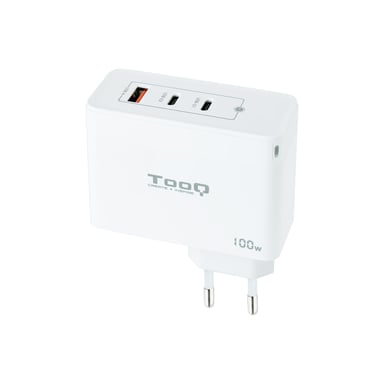 Tooq Gan Chargeur Mural 2Xusb-C/Pd +Usb-A/Qc 100W, Blanc