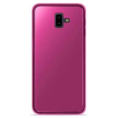 Coque silicone unie compatible Givré Rose Samsung Galaxy J6 Plus 2018