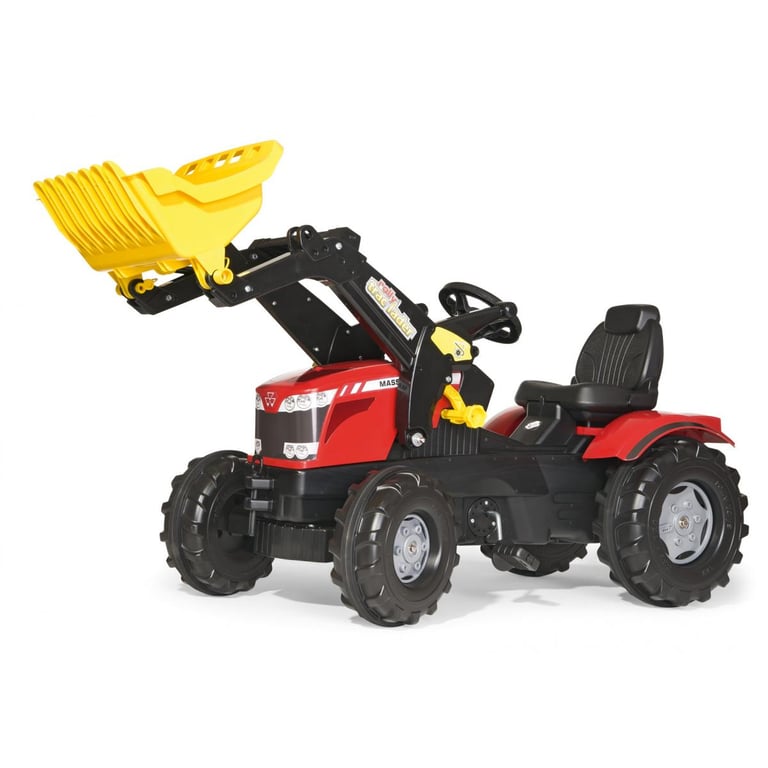 Rolly Toys 61 113 3 Tracteur À Pédales Rollyfarmtrac Massey Ferguson + Pelle Avant