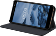 Coque clapet folio avec fente pour cartes & support pour Nokia 6 (2018), Noir