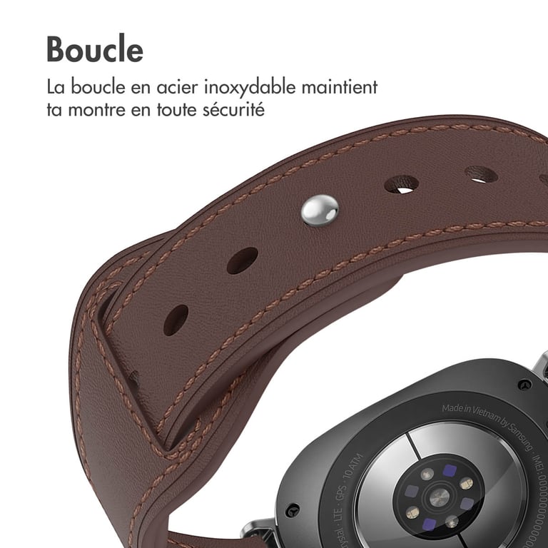 imoshion Bracelet en cuir pour la Samsung Galaxy Watch Ultra Neuf - vue 3