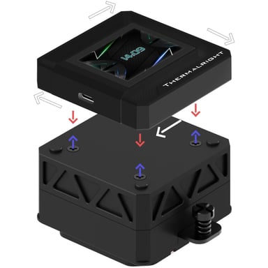 Watercooling AIO THERMALRIGHT Frozen Warframe 240 SE ARGB 240 mm 2 ventilatori 120 mm display LCD Nero