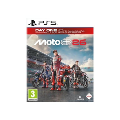 Jeu PS5 MotoGP 26 Day One Edition Milestone Course officielle 2026 Physique pilote assistances Noir