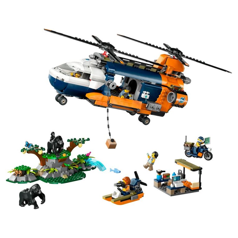 L'hélicoptère de l'explorateur de la jungle LEGO City - Set 60437 - Neuf