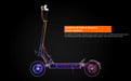 Scooter elettrico JOYOR S5-Z con luce lampeggiante - Motore 600W Batteria 48V13AH Autonomia 45KM Freni a disco - Nero