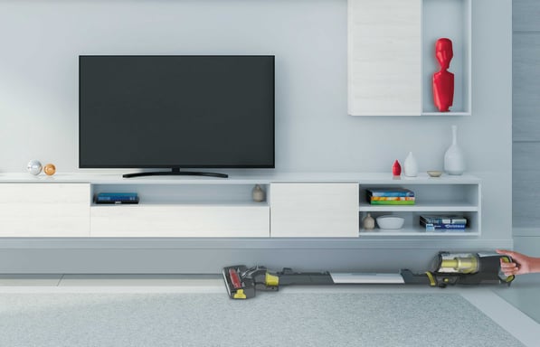 Hoover HF522NPW 011 Aspiradora escoba 2 en 1 Batería Secar Micro Sin bolsa 0,45 L 290 W Negro