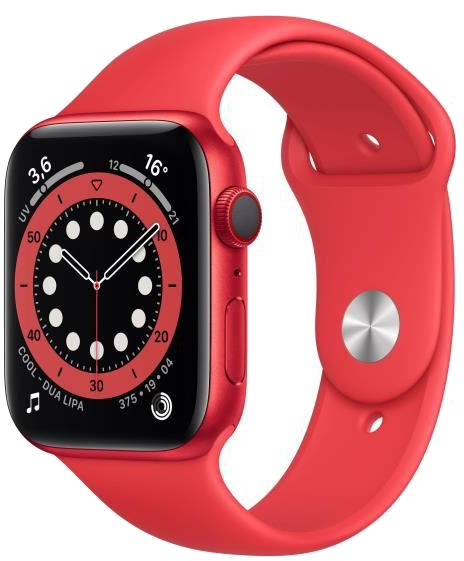 Watch Series 6 GPS + Cellular, 44mm Boîtier en Aluminium PRODUCT(RED) avec Bracelet Sport PRODUCT(RE