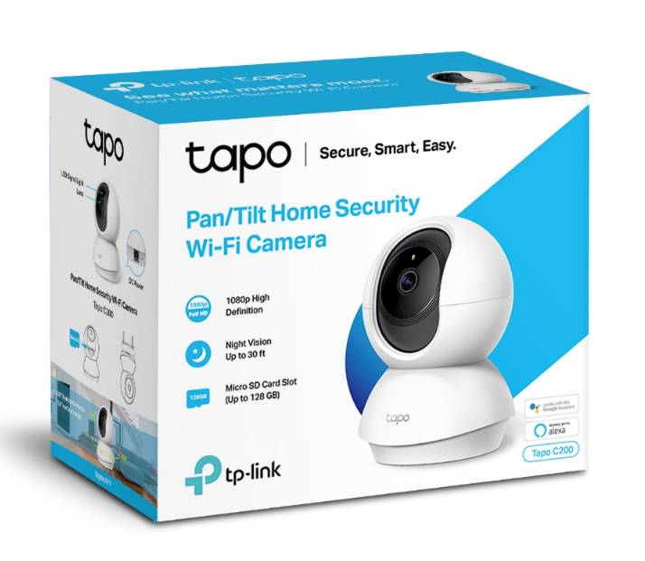 TP-Link Tapo C200 Sphérique Caméra de sécurité IP Intérieure 1920 x 1080 pixels Plafond