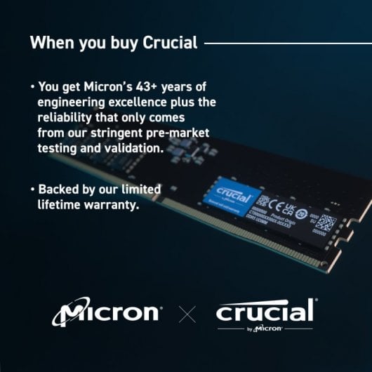 Crucial Pro Ddr5 5600 Cl46 Udimm Arbeitsspeicher - vue 3