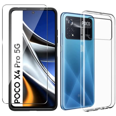 Xiaomi Poco X4 Pro 5G coque tpu transparente et vitre