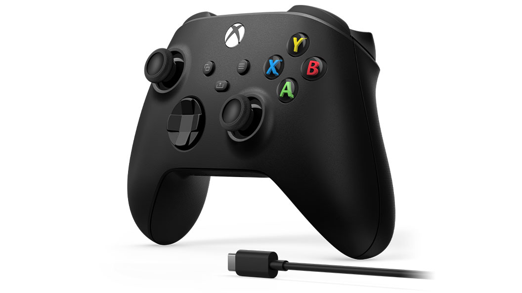 Microsoft Xbox Wireless Controller + USB-C Cable Noir Manette de jeu Analogique/Numérique PC, Xbox One, Xbox One S, Xbox One X, Xbox Series S, Xbox Series X