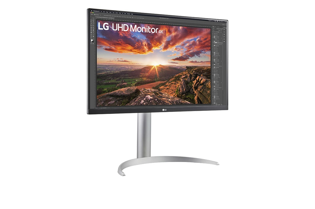 LG 27UP850N-W LED display 68,6 cm (27 ) 3840 x 2160 pixels 4K Ultra HD Argent, Noir - Neuf