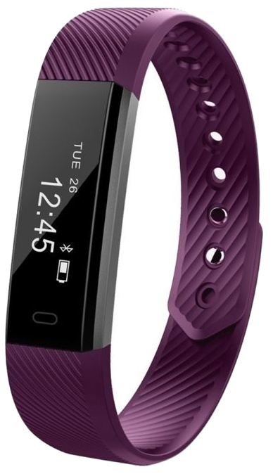 Montre Connectée Sport iOs Android Smartwatch Bluetooth Cardio Podomètre Violet TPU YONIS