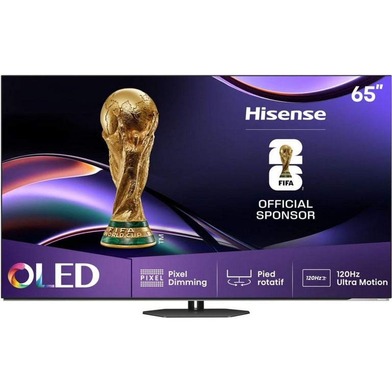HISENSE TV OLED (2025) 65 65A85Q 164 cm, Gris - Neuf