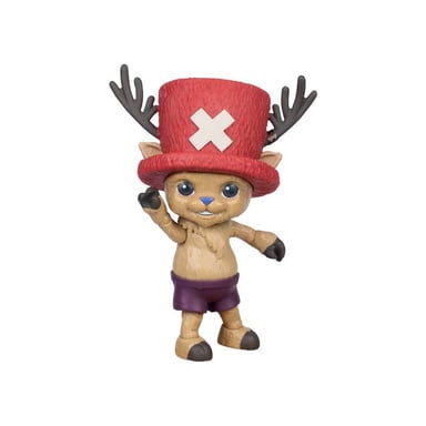 Figurine articulée Moose Toys Chopper One Piece Netflix 15 cm avec accessoires, faces interchangeables et socle rouge