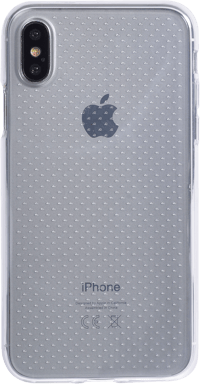 Funda blanda transparente Dots para iPhone X/XS