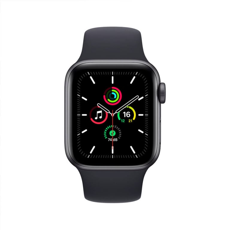 Apple Watch SE OLED 44 mm Digital 368 x 448 Pixeles Pantalla táctil Gris Wifi GPS (satélite)
