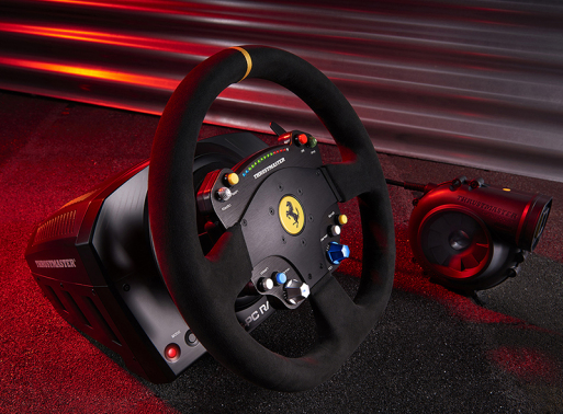 Thrustmaster TS-PC Racer Ferrari 488 Challenge Edition Noir USB 2.0 Volant Analogique/Numérique