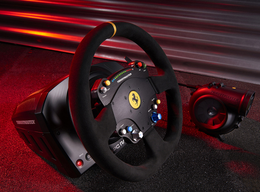 Thrustmaster TS-PC Racer Ferrari 488 Challenge Edition Negro USB 2.0 Volante Analógico/Digital
