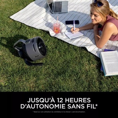 Shark Flexbreeze HydroGo - Ventilateur Brumisateur, Noir