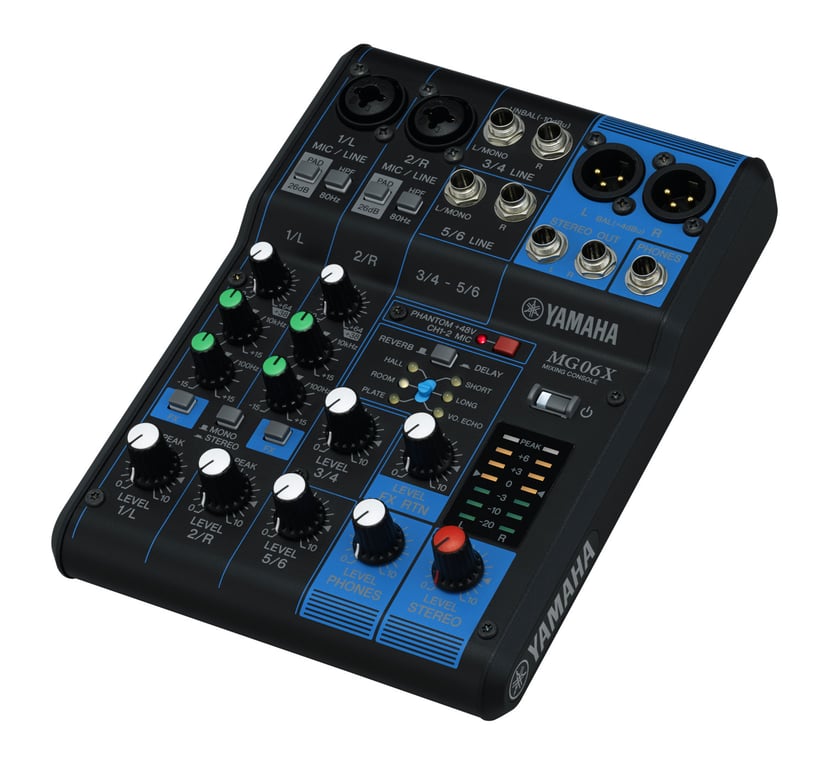 Console De Mixage Yamaha MG06X – 6 Canaux, Effets SPX, Préamplis D-PRE - vue 3