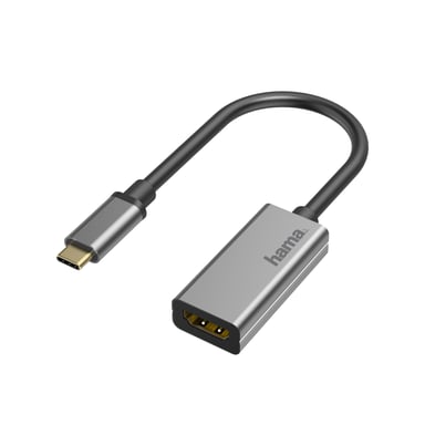 Hama 00200305 câble vidéo et adaptateur USB Type-C HDMI Gris