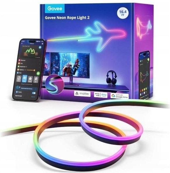 Bande LED flexible Govee Neon Matter 3m - Neuf