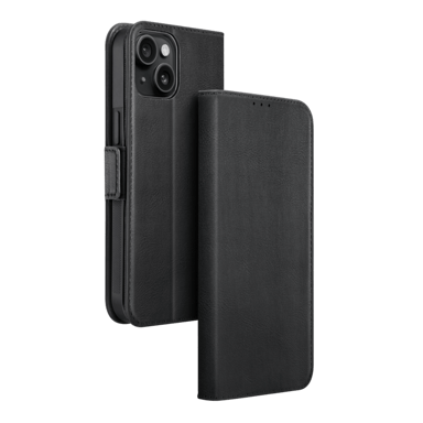 Robusta funda y carcasa magnética 2 en 1 para Apple iPhone 15 Plus, negro ónix