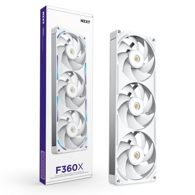 NZXT F360X Carcasa del ordenador Ventilador 12 cm Blanco 1 pieza(s)