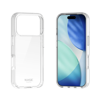 Funda híbrida transparente de plástico reciclado para Apple iPhone 17 Pro, resistente a los golpes