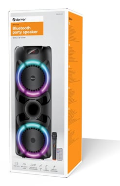 Denver BPS-459 haut-parleur portable et de fête Enceinte de soirée Noir 20 W