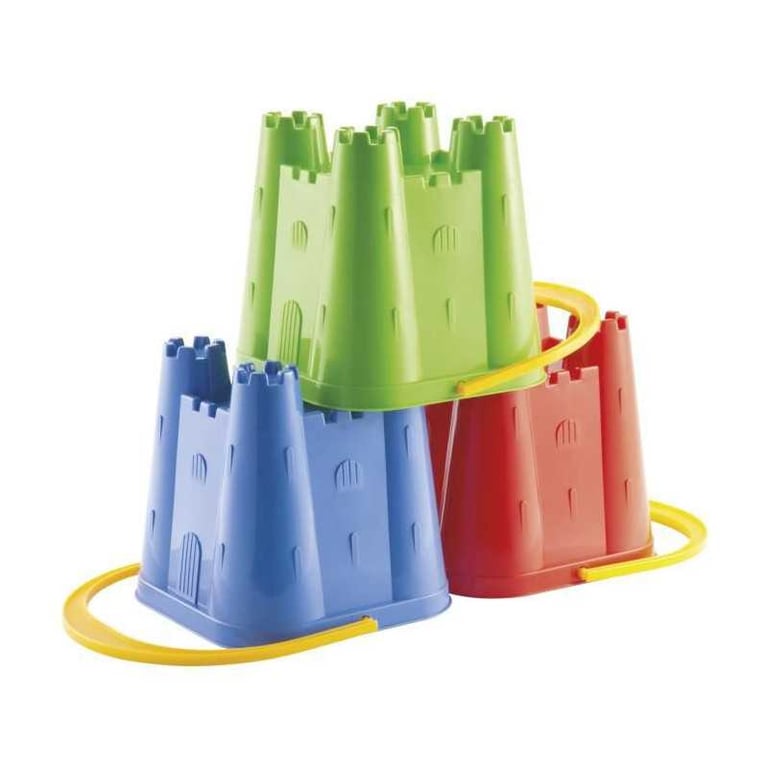 Ecoiffier Seau château SUMMER SEAU CHÂTEAU FORT 15 CM Plastique brillant Poignée