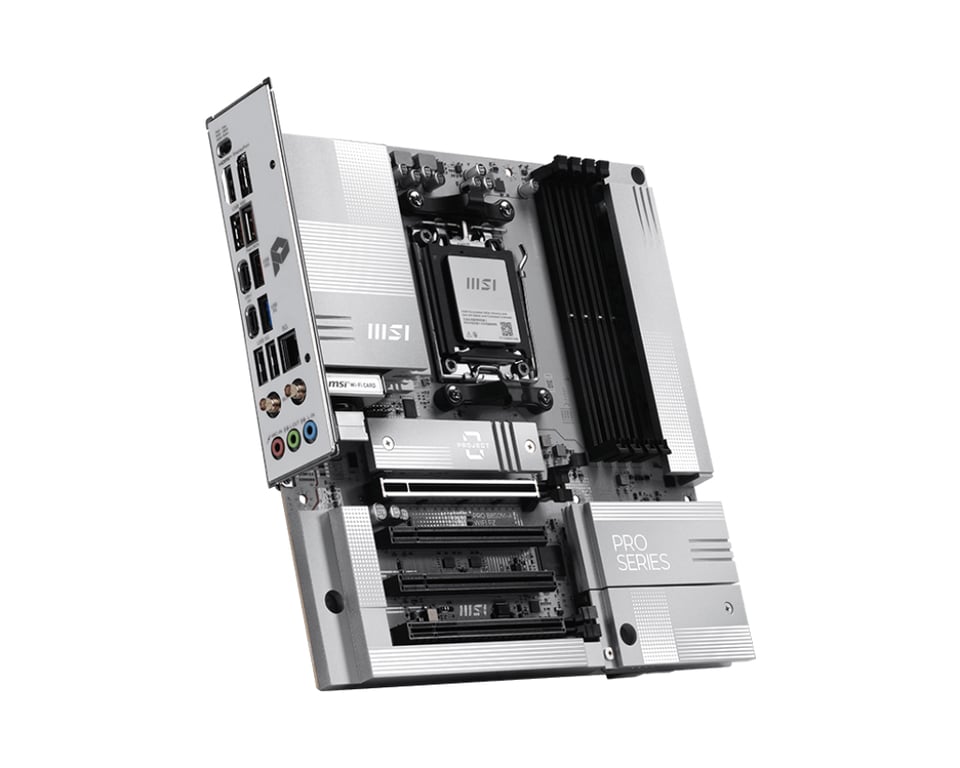 MSI AM5 PRO B850M-A WIFI PZ M-ATX AMD B850 Emplacement AM5 micro ATX - Neuf