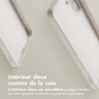 imoshion Coque Couleur avec MagSafe pour Samsung Galaxy A56 - Beige