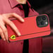 Cover per iPhone 14 Pro bi-materia effetto carbonio compatibile QI
